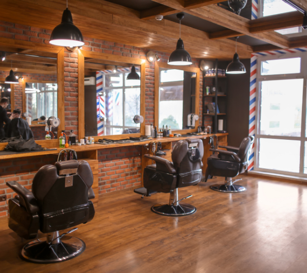 Barber Shop interior representing a retail and services business